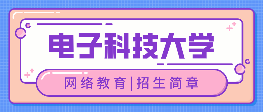 电子科技大学网络教育招生简章