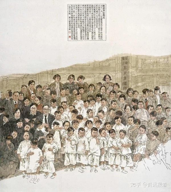 《陈嘉庚在集美》 181x202cm (中国华侨历史博物馆收藏)