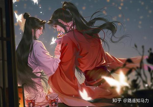 《天官赐福》肯德基同人图,花怜一起吃甜筒,也甜到了粉丝的心中