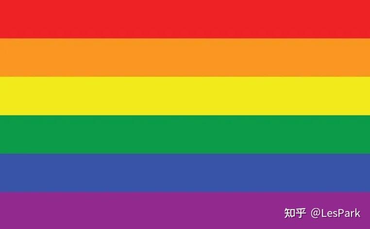 lgbtqia③六色骄傲旗(当前最广泛)他们还用淡紫色一侧的第二种紫色