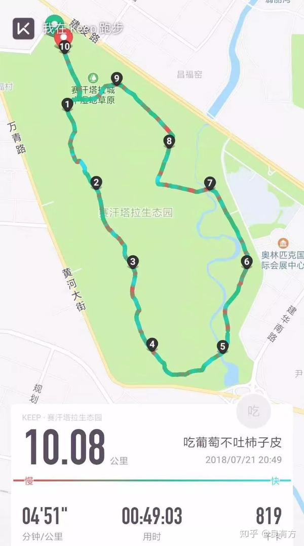 跑步路线144——内蒙包头 赛汗塔拉生态园