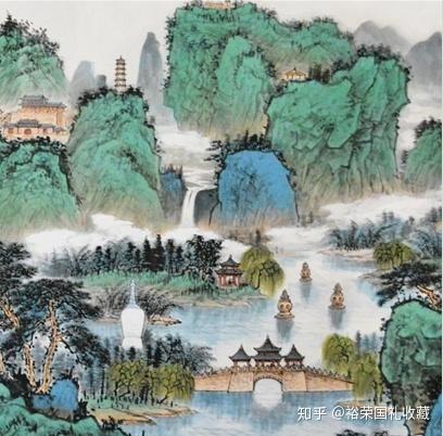 生动还原京杭大运河九大吉祥瑞景 寓意美好寄托《京杭祥运图》国画