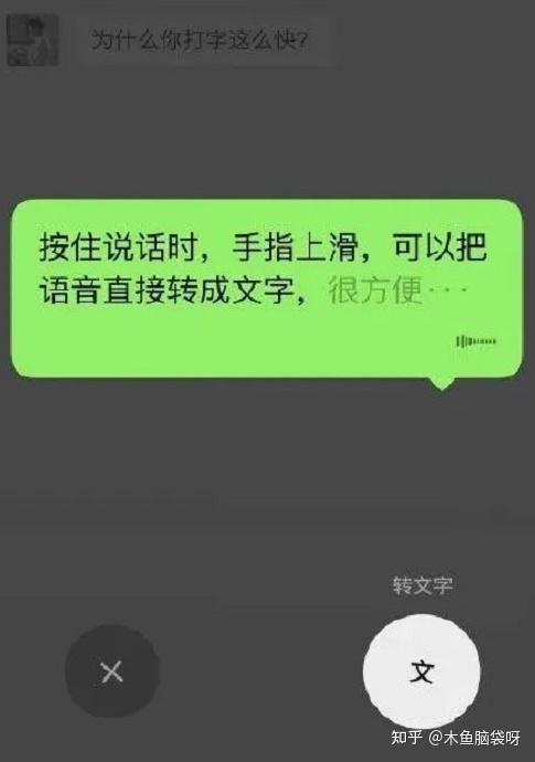 按住说话时上滑可转换成文字,这个功能文案工作者们表示:甚得我心!