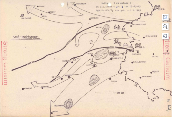 1963年中期,西德第三军制定了代号为"fall morgengruss"的作战计划