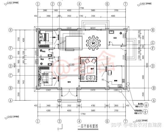 农村自建房二层别墅 耳房,设计大气美观,实用性高,造价20万