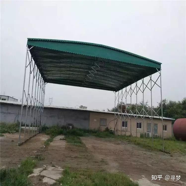 深圳活动伸缩推拉雨棚大型移动仓库棚户外推拉棚