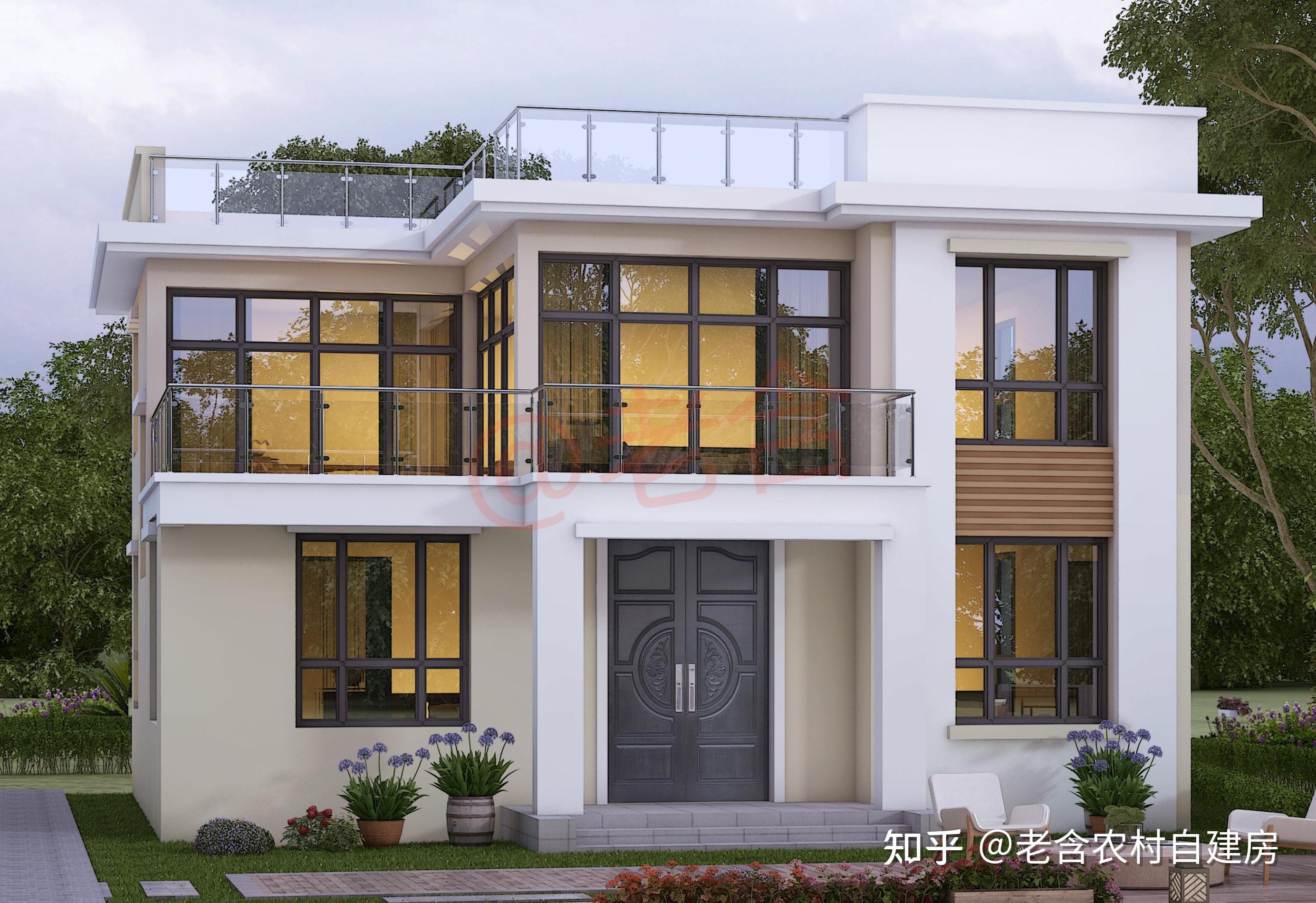 姨夫准备20万建房选了5套自建房设计图大家觉得哪套更好看