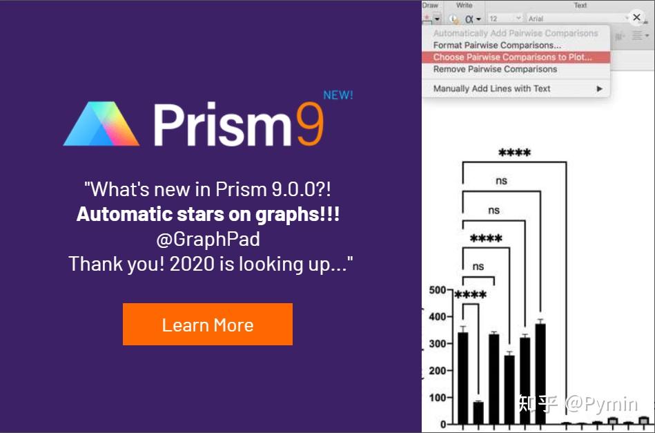 Graphpad prism9绘图第一期 Graphpad prism9介绍如何绘制发表级别的图 知乎