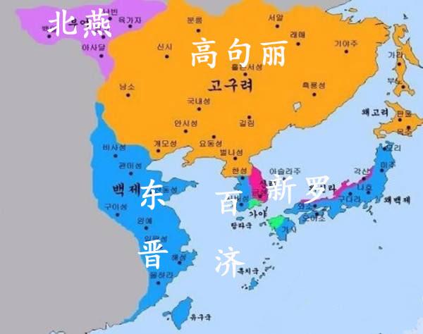 韩国教材中的高句丽地图