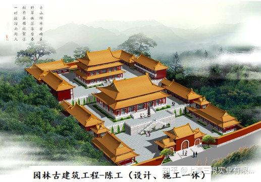 古建寺院设计图3d动画寺庙天王殿工程施工图仿唐设计施工