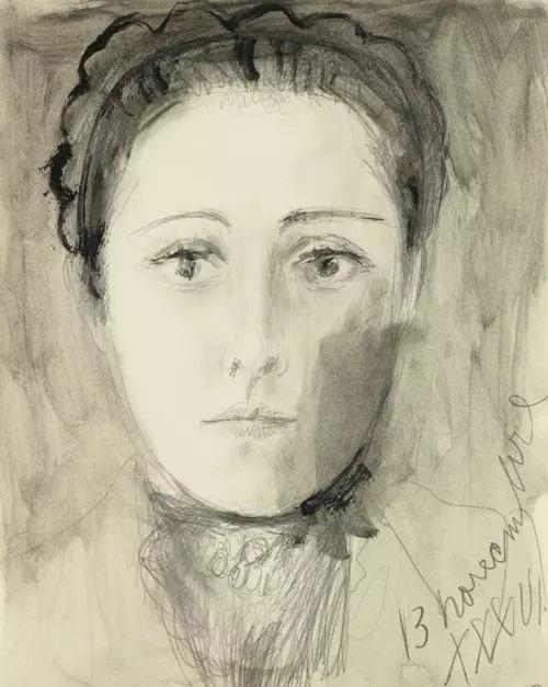 巴勃罗-毕加索《朵拉玛尔肖像》(portrait of dora maar),40.