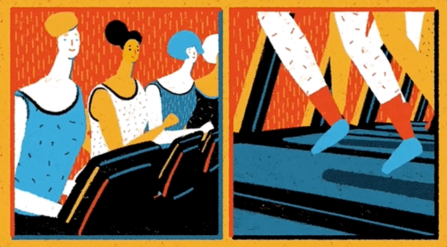illustration via the history of treadmill by ted