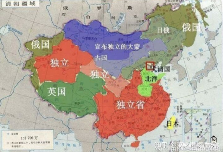我国网民为什么谈论法定领土时一般以清朝领土版图为准清朝难道不是