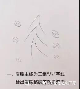野生眉线条眉排列技巧有多少种画法?诺娇资深纹绣师分享赶紧收藏