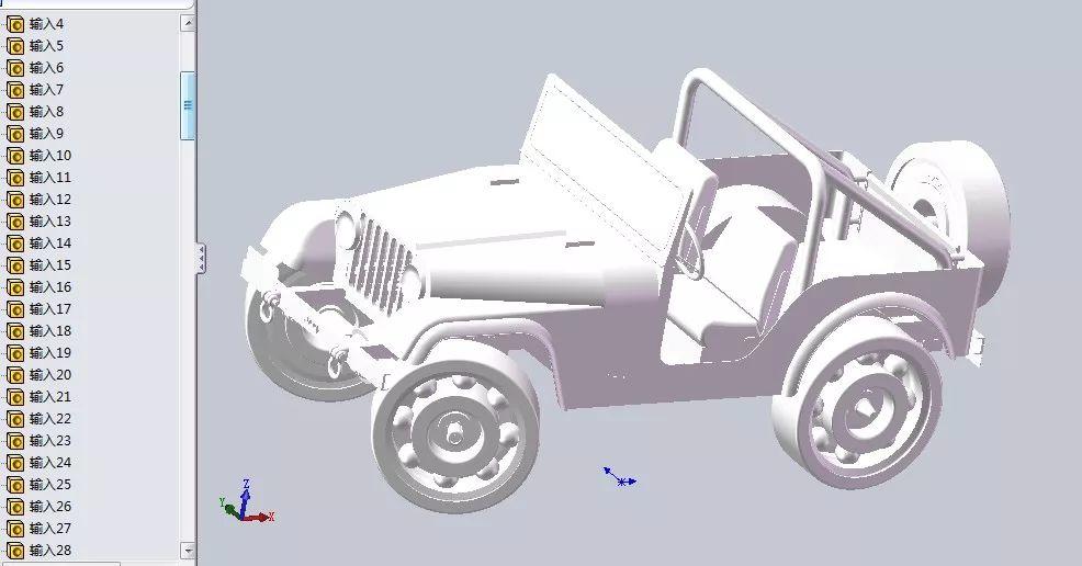 其他车型玩具吉普车模型3d图纸rhino设计stp格式