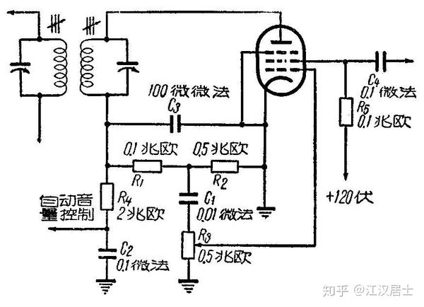 例23:一台电子管收音机,本来使用6g2作检波和音频电压放大,无奈6g2