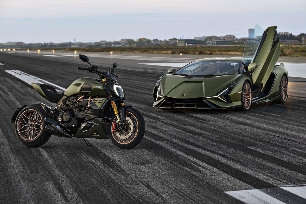 兰博基尼摩托车1000cc,兰博基尼摩托车12缸 限量版兰博基尼太贵?那来瞧瞧这辆杜卡迪摩托车