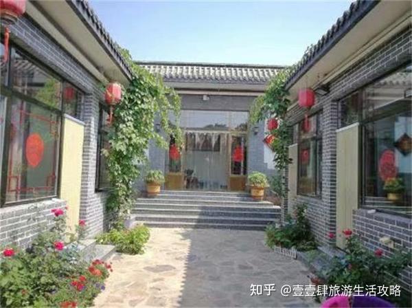 蓟县黄崖关古枫农家院,中式四合小院,像极明清皇家园林一角!