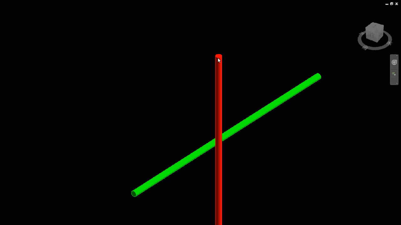面点对线效果是以面点为参照将管道中心线沿着水平和垂直方向移动到