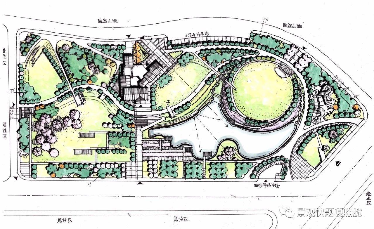 南农2020年真题解析——城市街头绿地设计