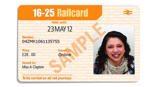 和一张两寸证件照片前往火车站进行申请16-25young person railcard