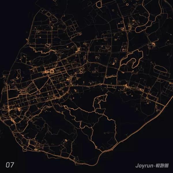 跑步路线热力地图告诉你最真实的跑步数据