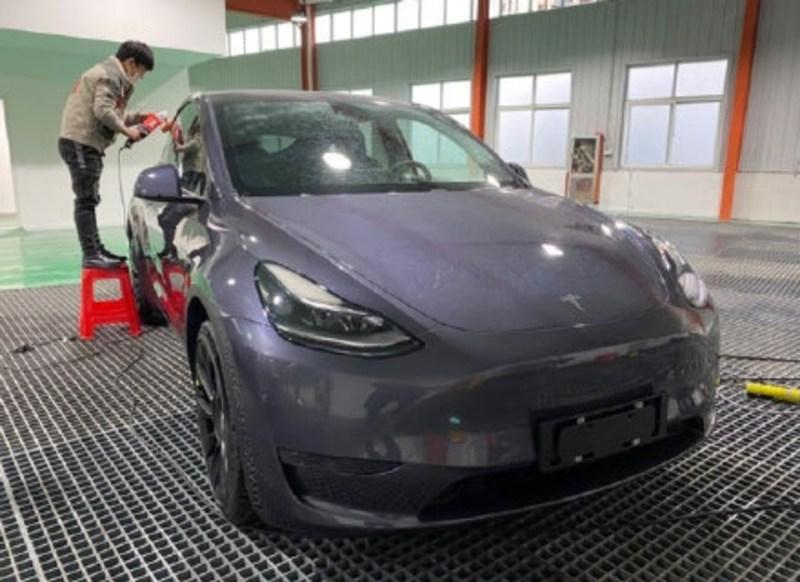 21款model y,21款model y续航 国产特斯拉modely实车曝光第一天订单破10万