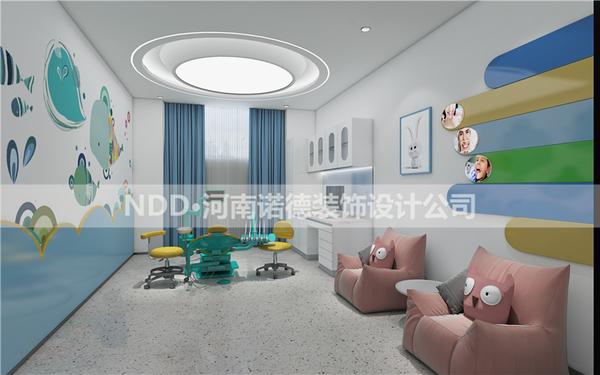 口腔儿童诊室效果图|儿童口腔医院装修案例