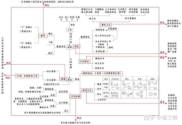 种群和群落知识体系思维导图