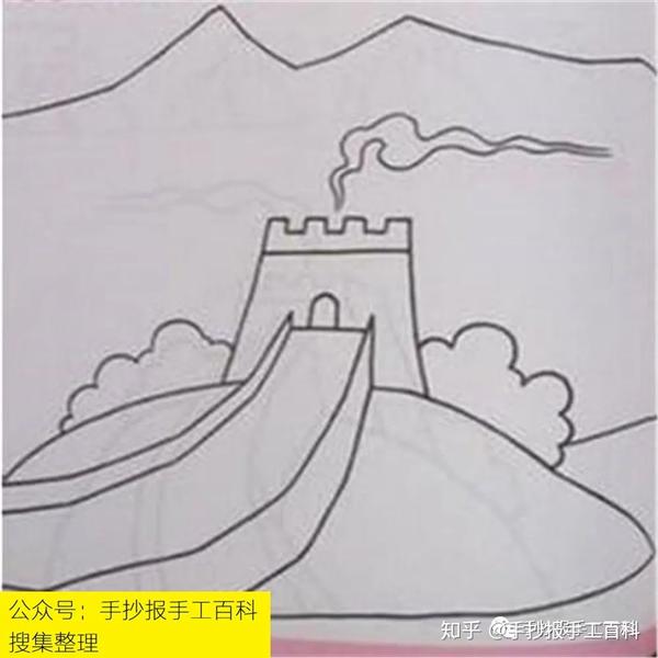 三国手抄报建筑素材烽火台2