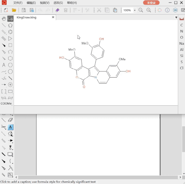 smiles,mol v2000,mol v3000中的任意一种; 在chemdraw画板上使用快捷