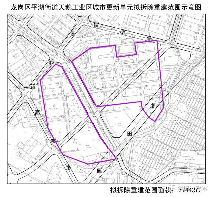 龙岗区特发天鹅湖畔平湖天鹅工业区旧改项目