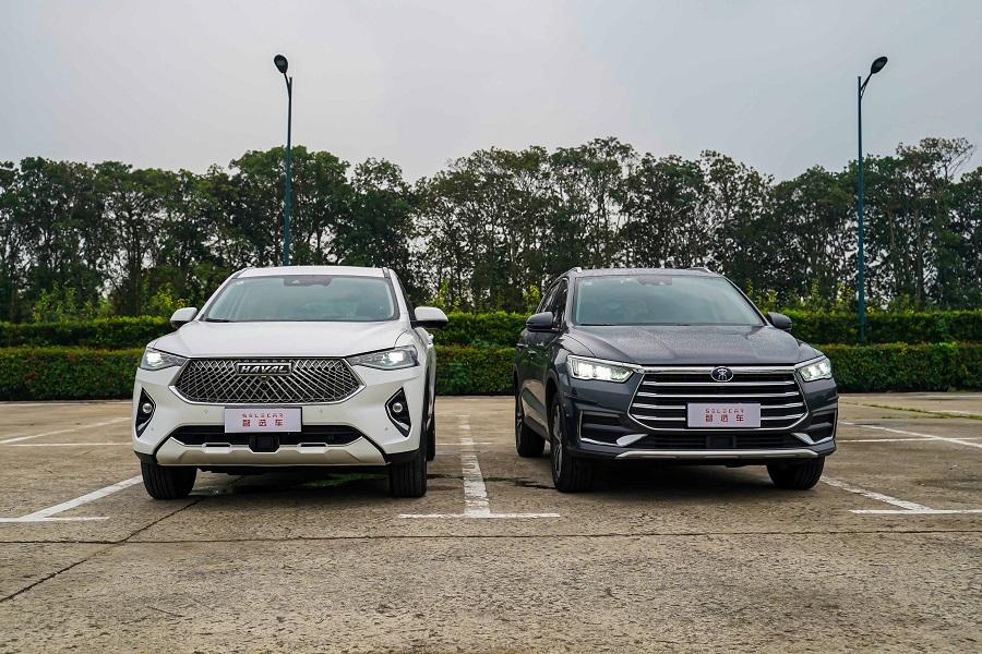 谁才是高颜值智能suv2021款哈弗f7对比宋pro