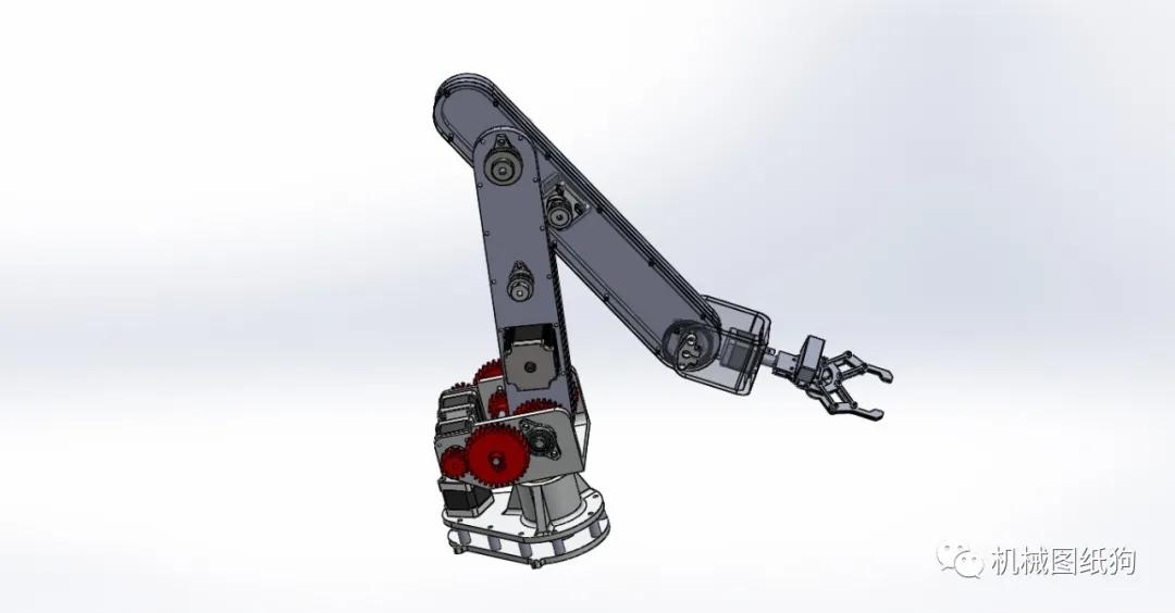 【机器人】6dof robot arm简易6自由度机械臂结构3d图纸 solidworks