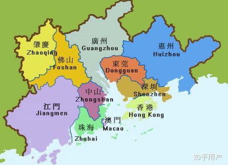 香港和澳门两座城市坐落珠江口的两岸