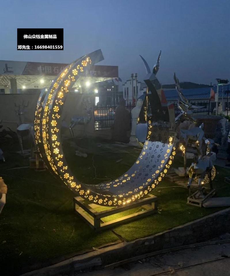 龙海不锈钢月亮雕塑造景 zhuanlan.zhihu.com