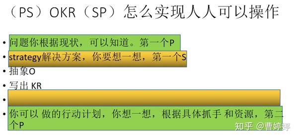 人人都可以写好okr的实战技巧:(ps)okr(sp)方法