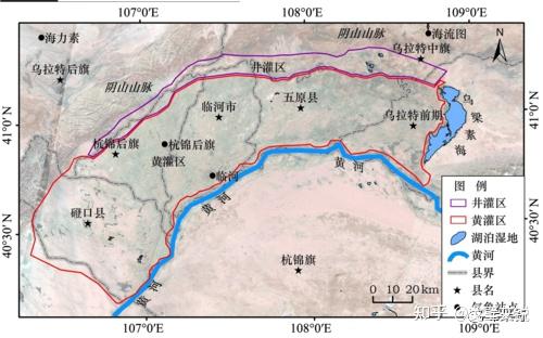 胡焕庸线从黄河几字弯的右拐角通过,把以西的土地纳入了水资源匮乏