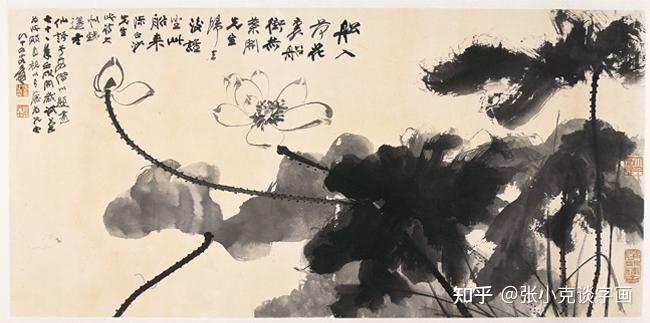 国画水墨画荷花清新添高雅