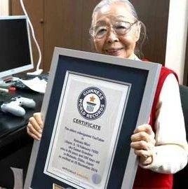 活到老玩到老日本90岁奶奶获最高龄游戏主播吉尼斯认证