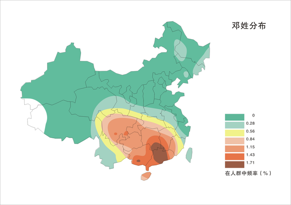 季在江浙沪一带浓度偏高 傅姓的分布很分散 徐姓 梁姓分布也广泛