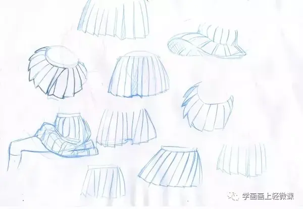 【推荐】10组动漫美少女裙子画法!