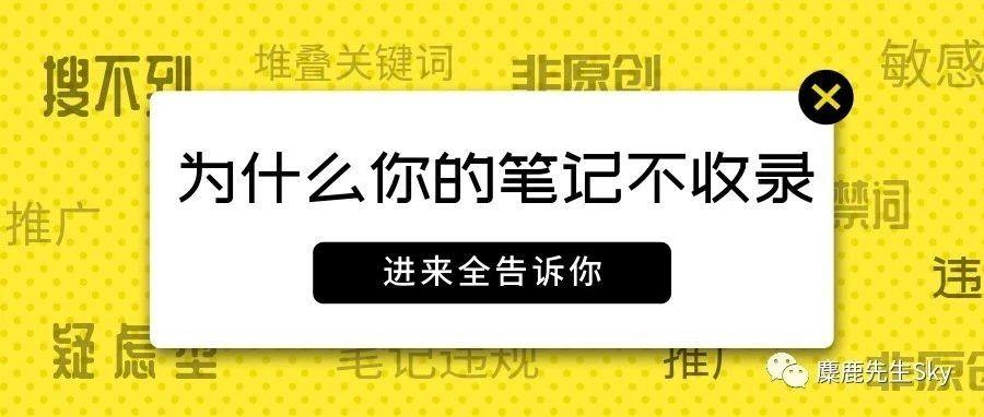 为什么你的小红书笔记老是不收录因为你还没有看过这一篇