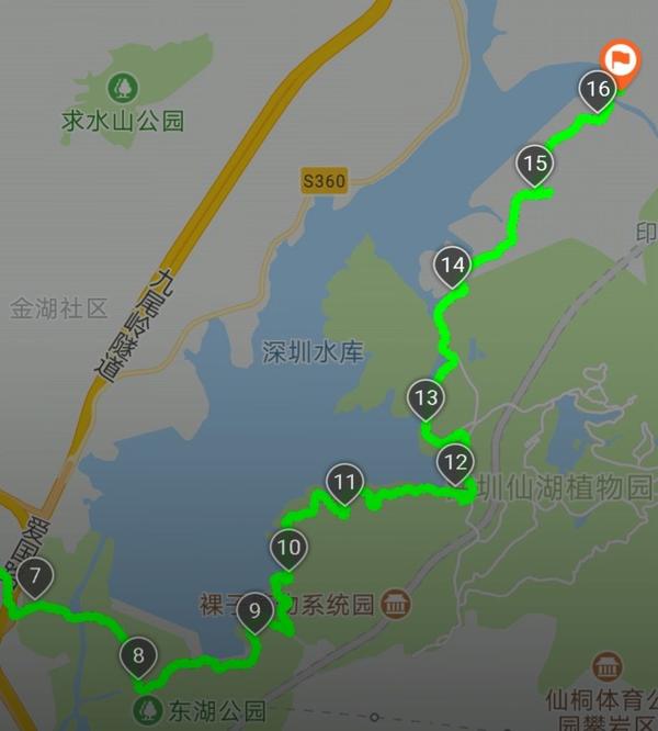 深圳徒步路线-梧桐绿道环湖