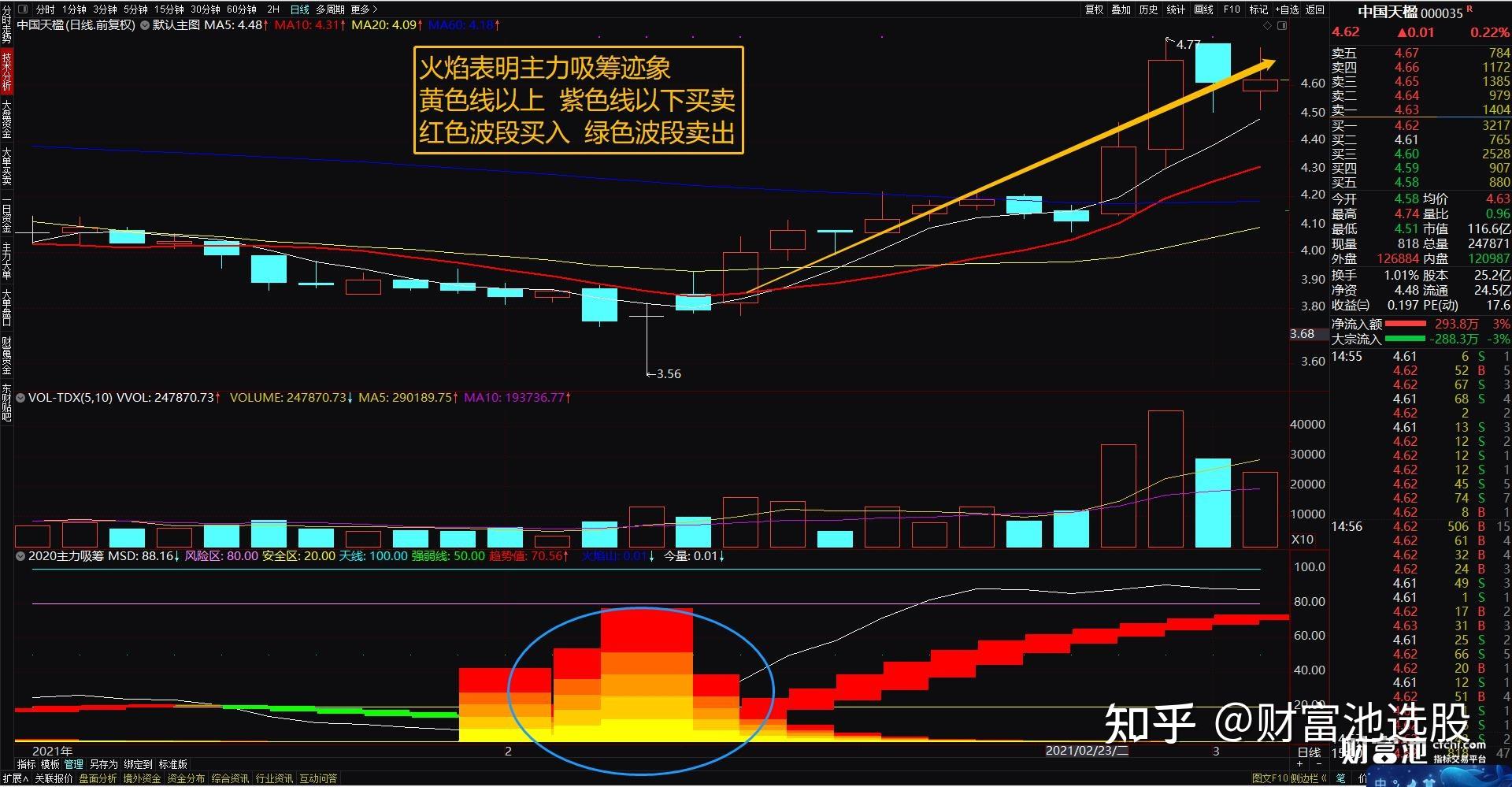 泄密庄家行为通达信主力吸筹指标公式