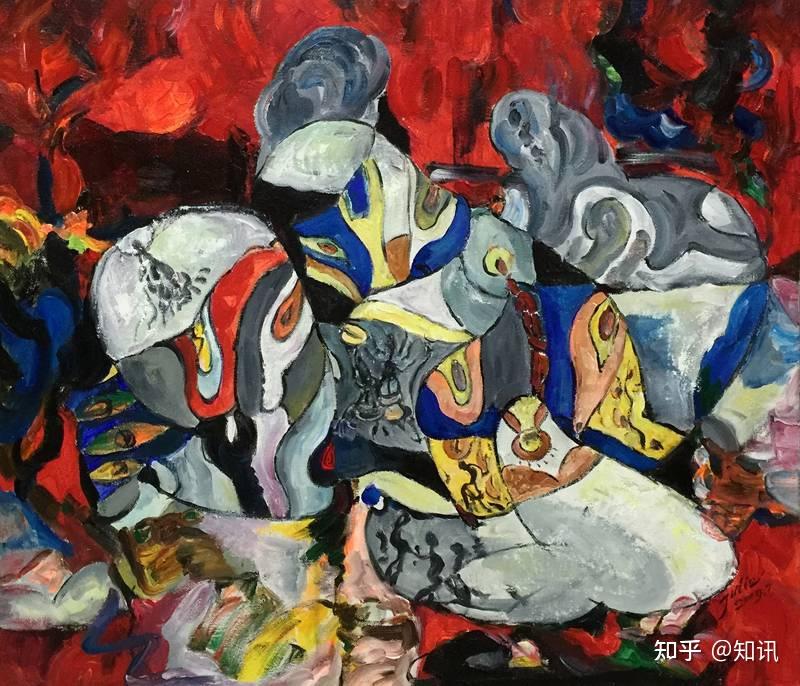 画家谢环抽象表现主义作品欣赏