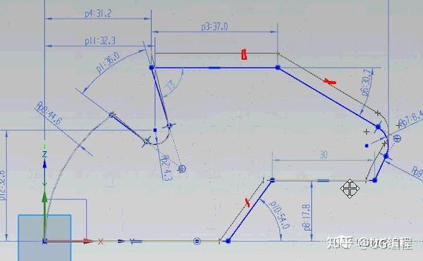 ug nx10编程实例教程,锯齿刀(复杂草图绘制思路)