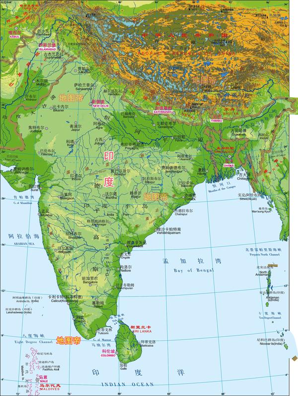 南亚 南亚有七个国家,尼泊尔,不丹是内陆国,巴基斯坦,印度,孟加拉是