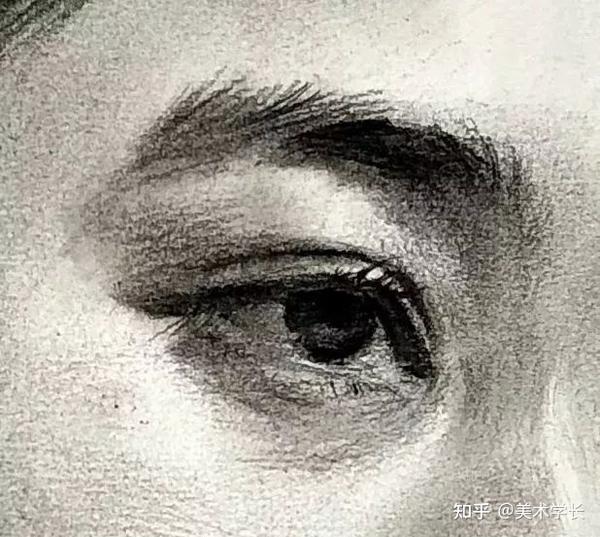 素描教学教你画有蓬松短发的女青年素描头像