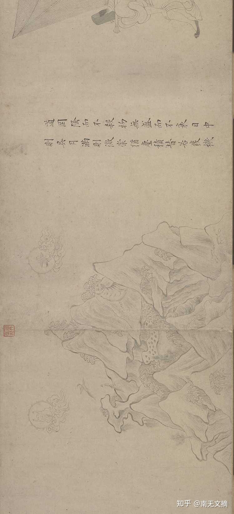 分别为"樊姬感庄","卫女矫桓","冯婕妤挡熊","班婕妤辞辇","防微虑远"
